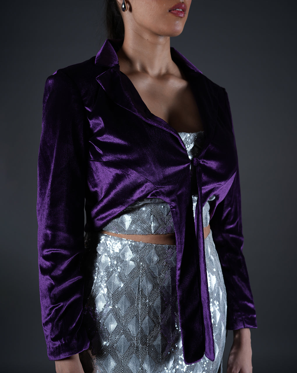 Purple Reign Crop Blazer