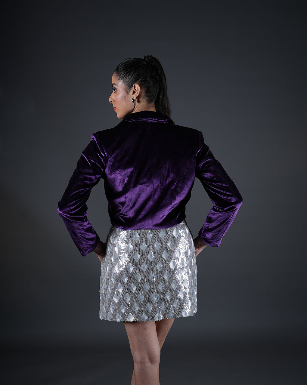 Purple Reign Crop Blazer