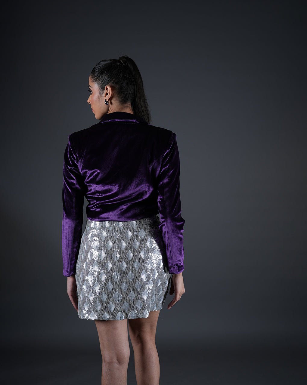 Purple Reign Crop Blazer