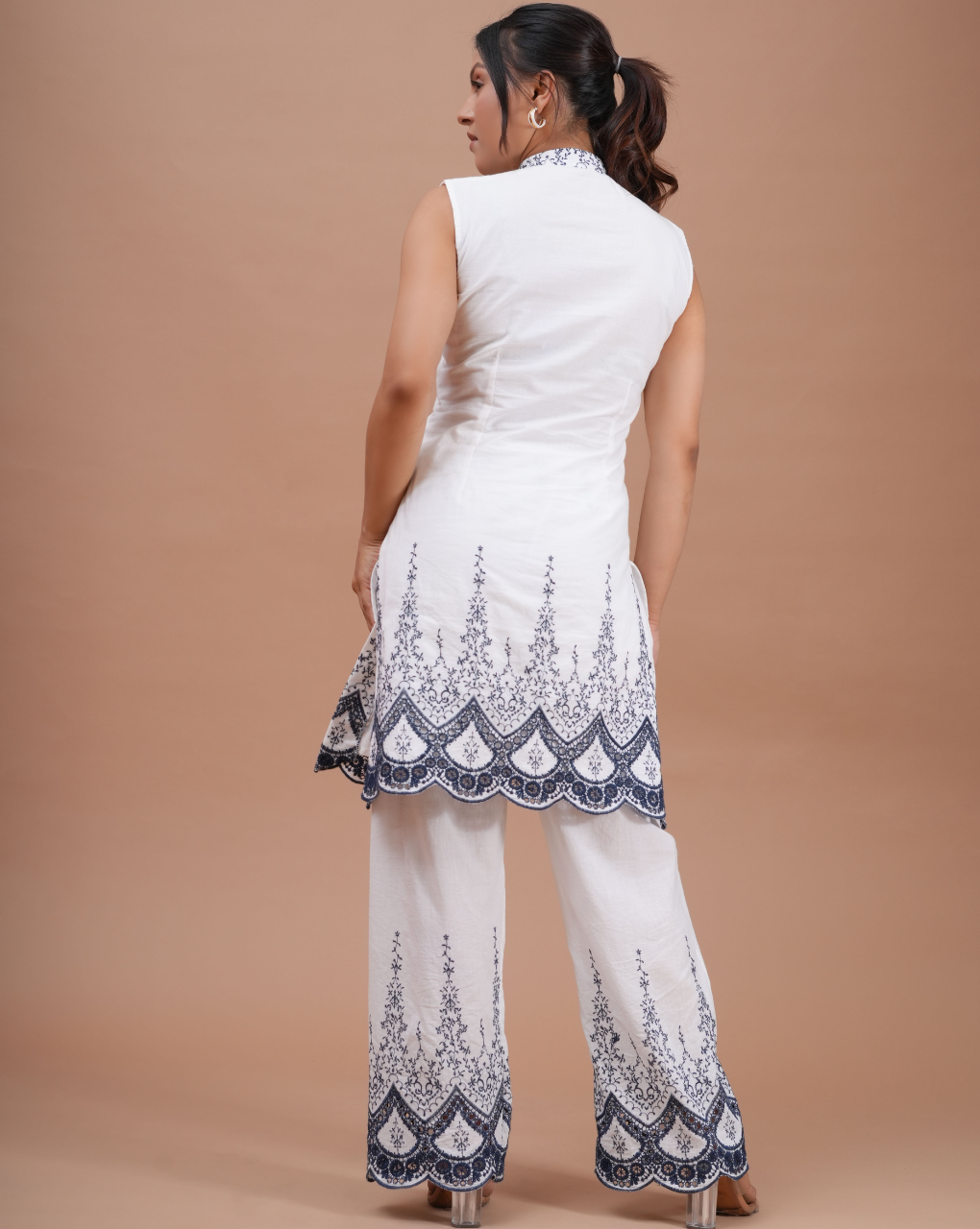 Indigo Scallop Co-Ord Set