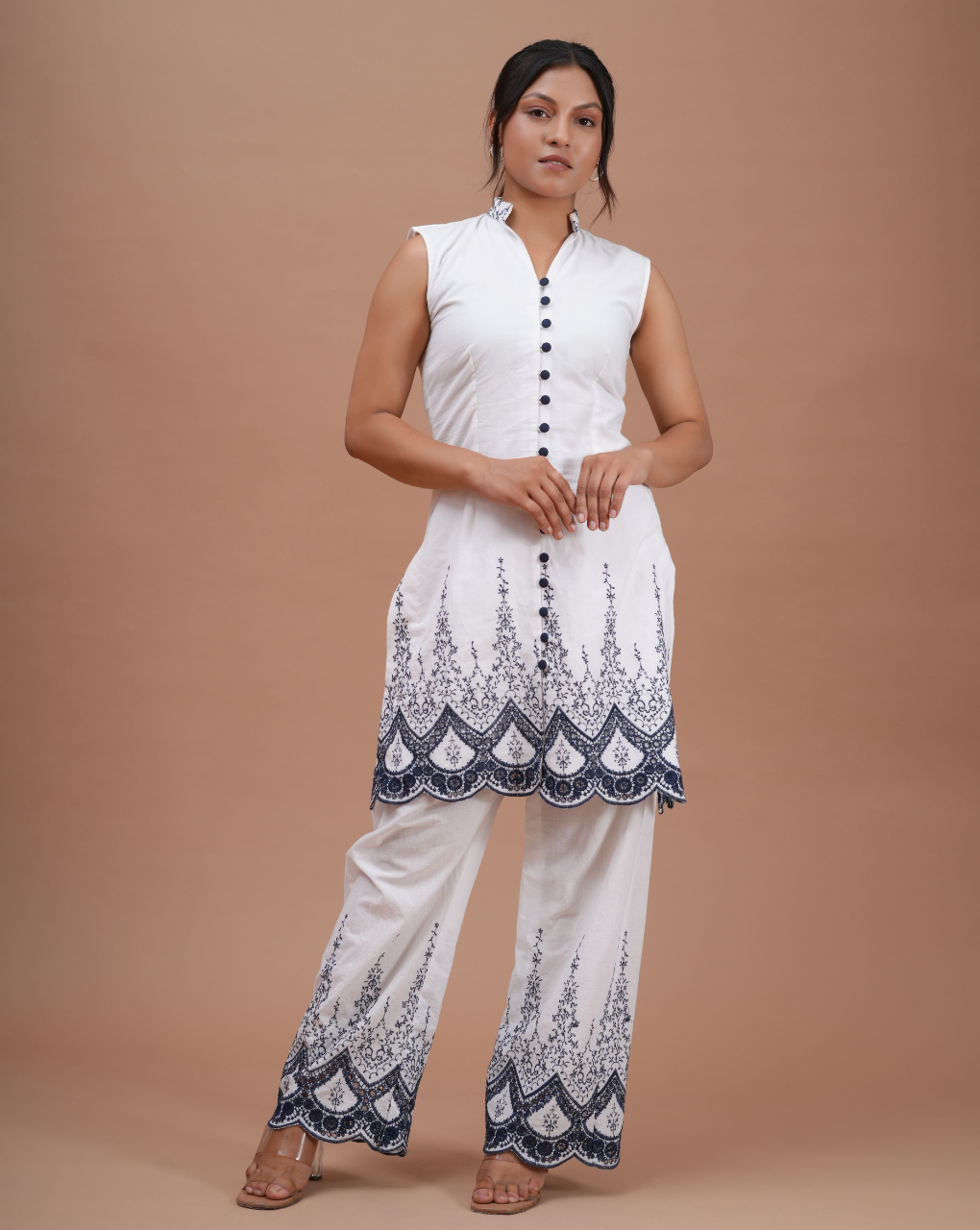 Indigo Scallop Co-Ord Set