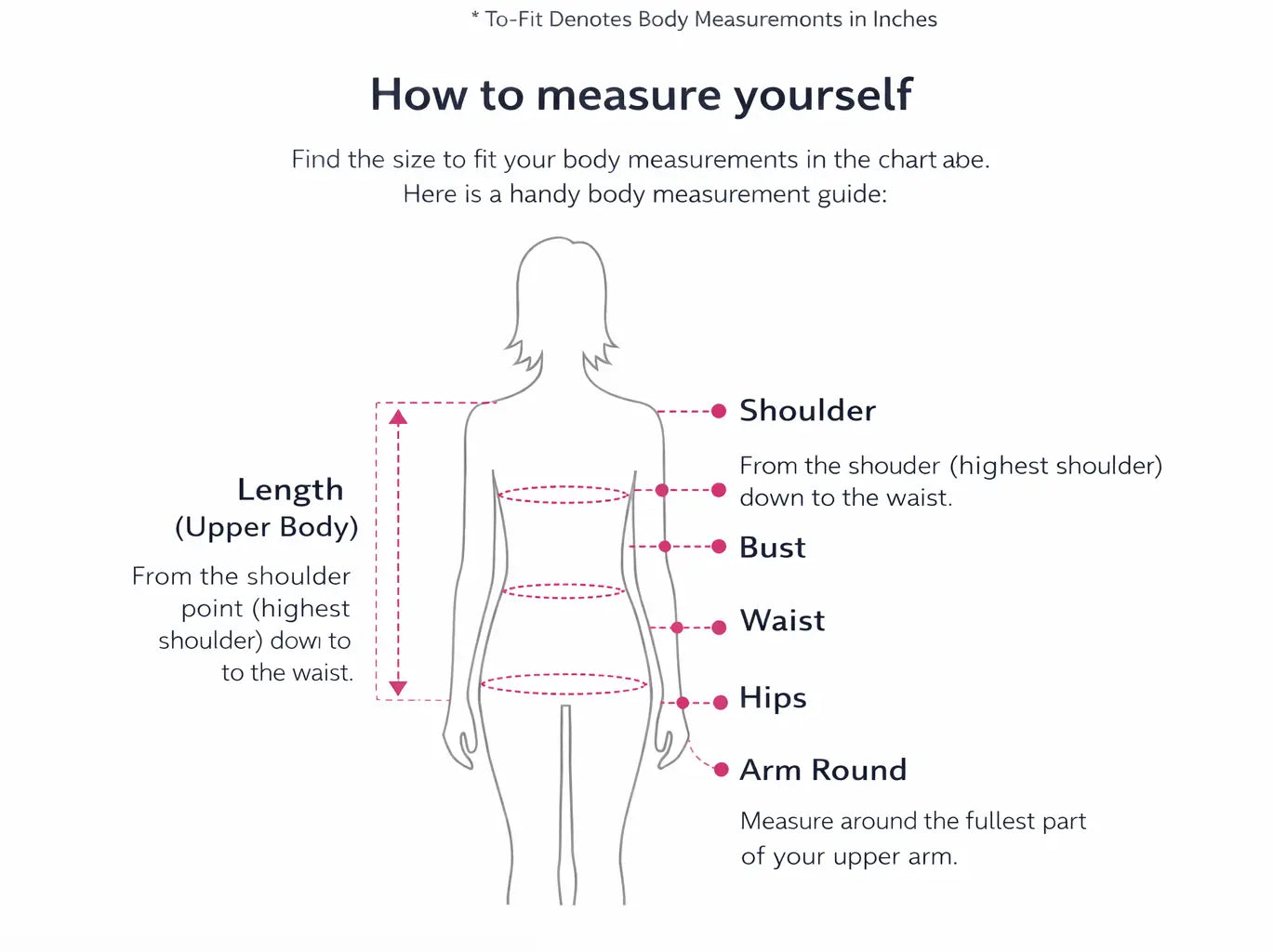 Upper Body Size Guide
