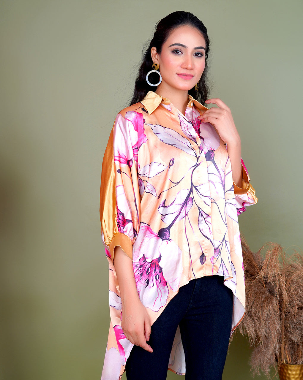 Satin Cascade Shirt