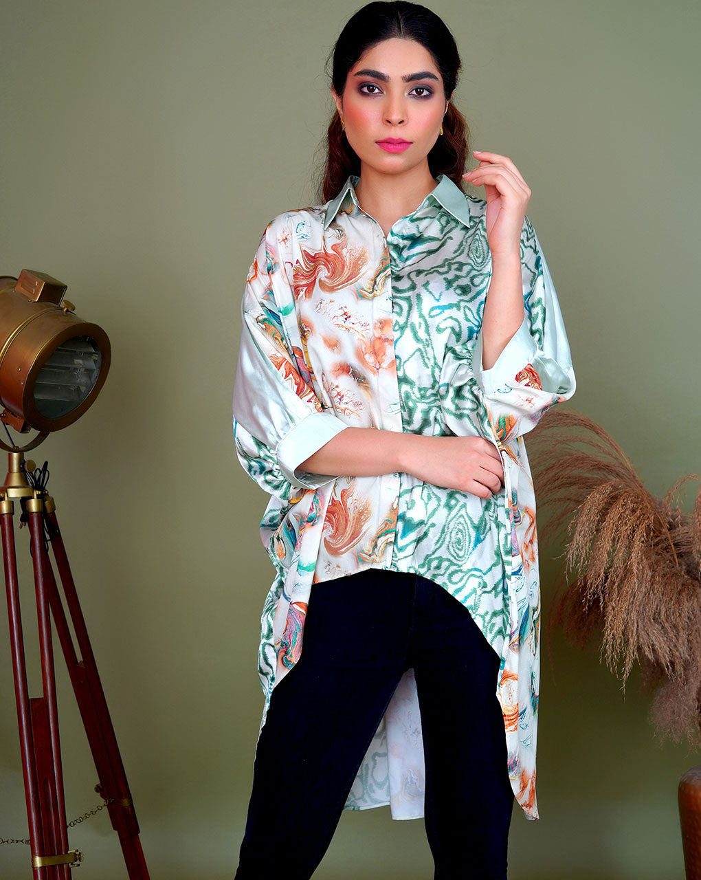 Silky Dream Satin Blouse Shirt