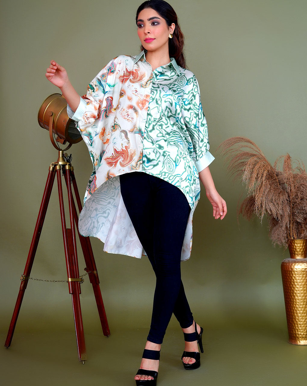 Silky Dream Satin Blouse Shirt