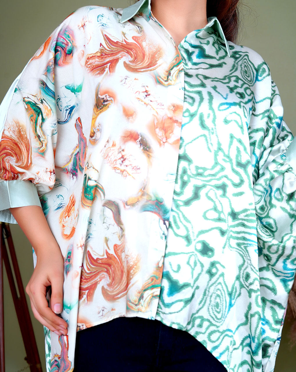 Silky Dream Satin Blouse Shirt