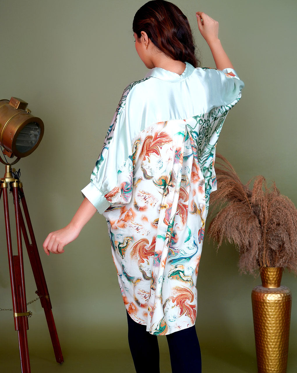 Silky Dream Satin Blouse Shirt